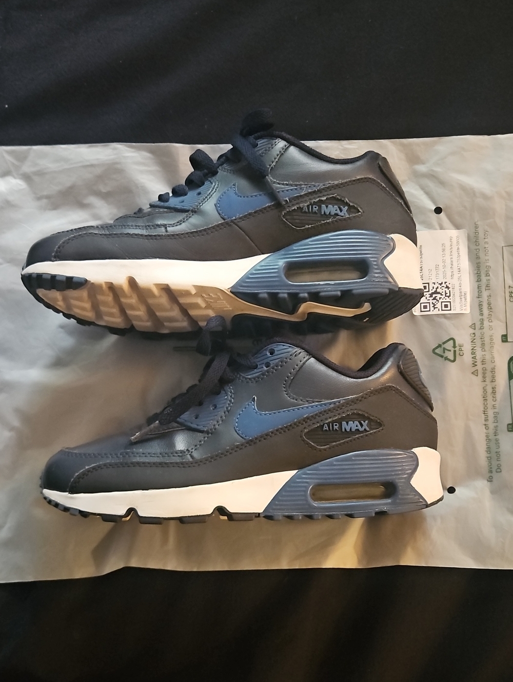 Nike Air Max Sneakers in Navy Blue and White